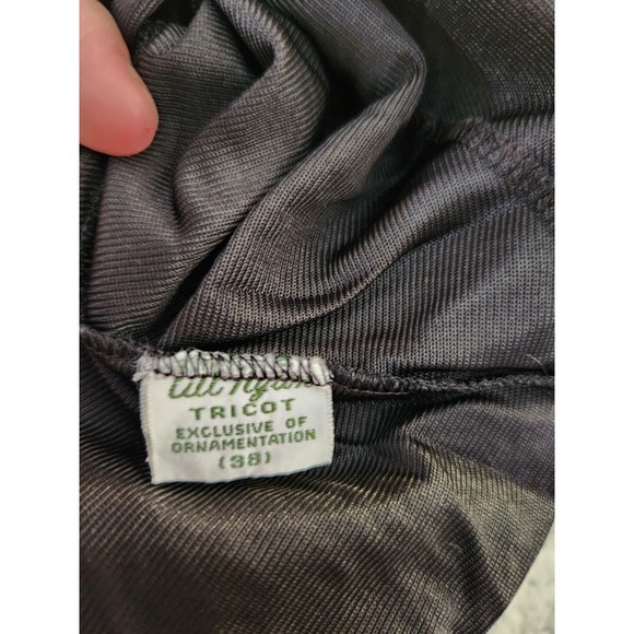 70s/80s Black Nylon Modi Length Slip - Picture 5 of 5